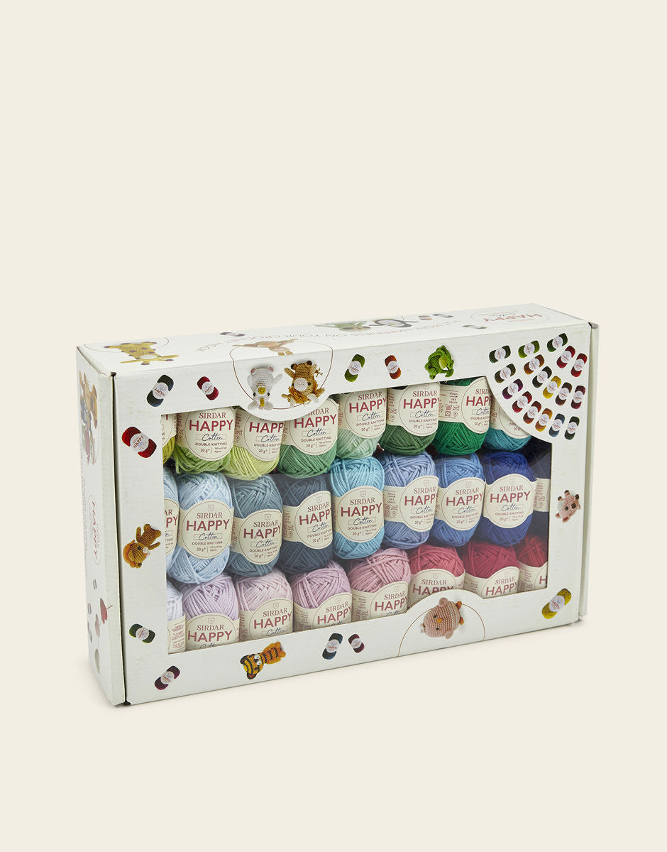 50 HAPPY COTTON COLOURS IN A HAPPY BOX