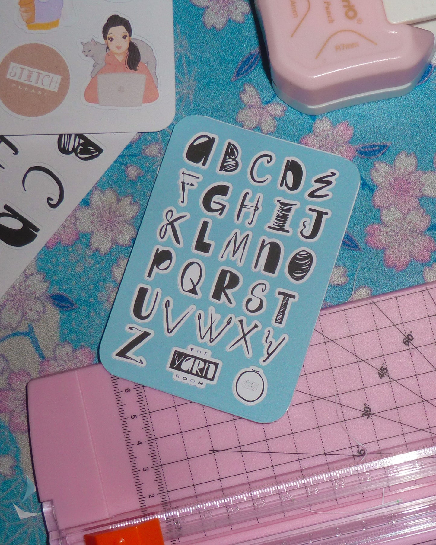 a-z mini letter stickers (set of 2)